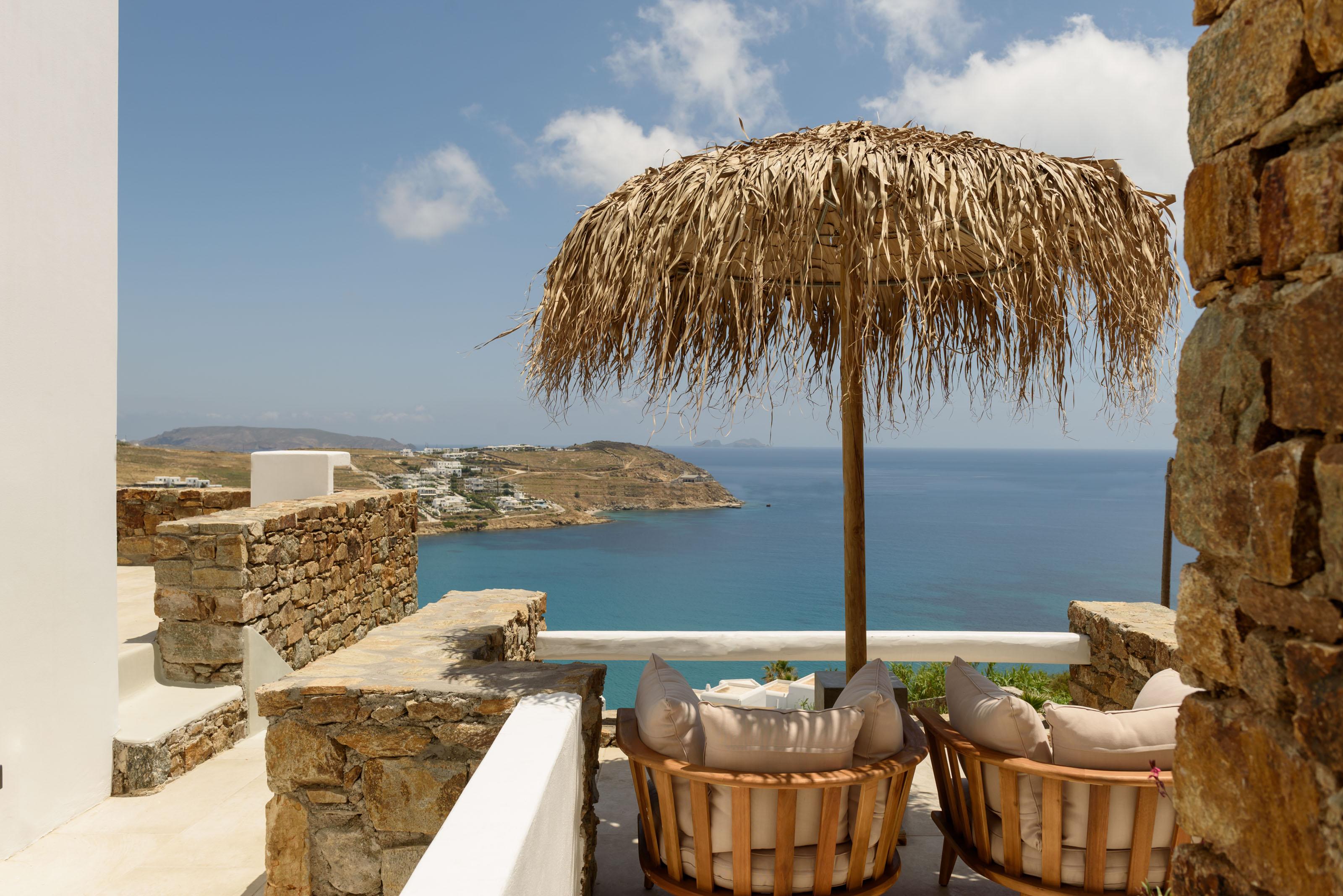 Bed and Breakfast The Summit Of Mykonos Кало Ліваді Екстер'єр фото