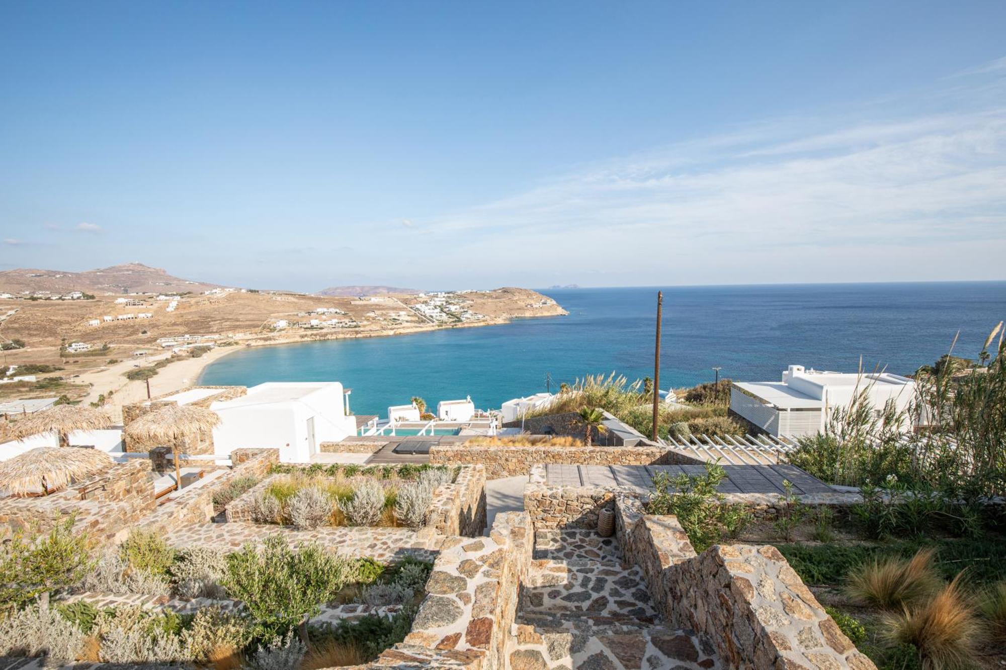 Bed and Breakfast The Summit Of Mykonos Кало Ліваді Екстер'єр фото