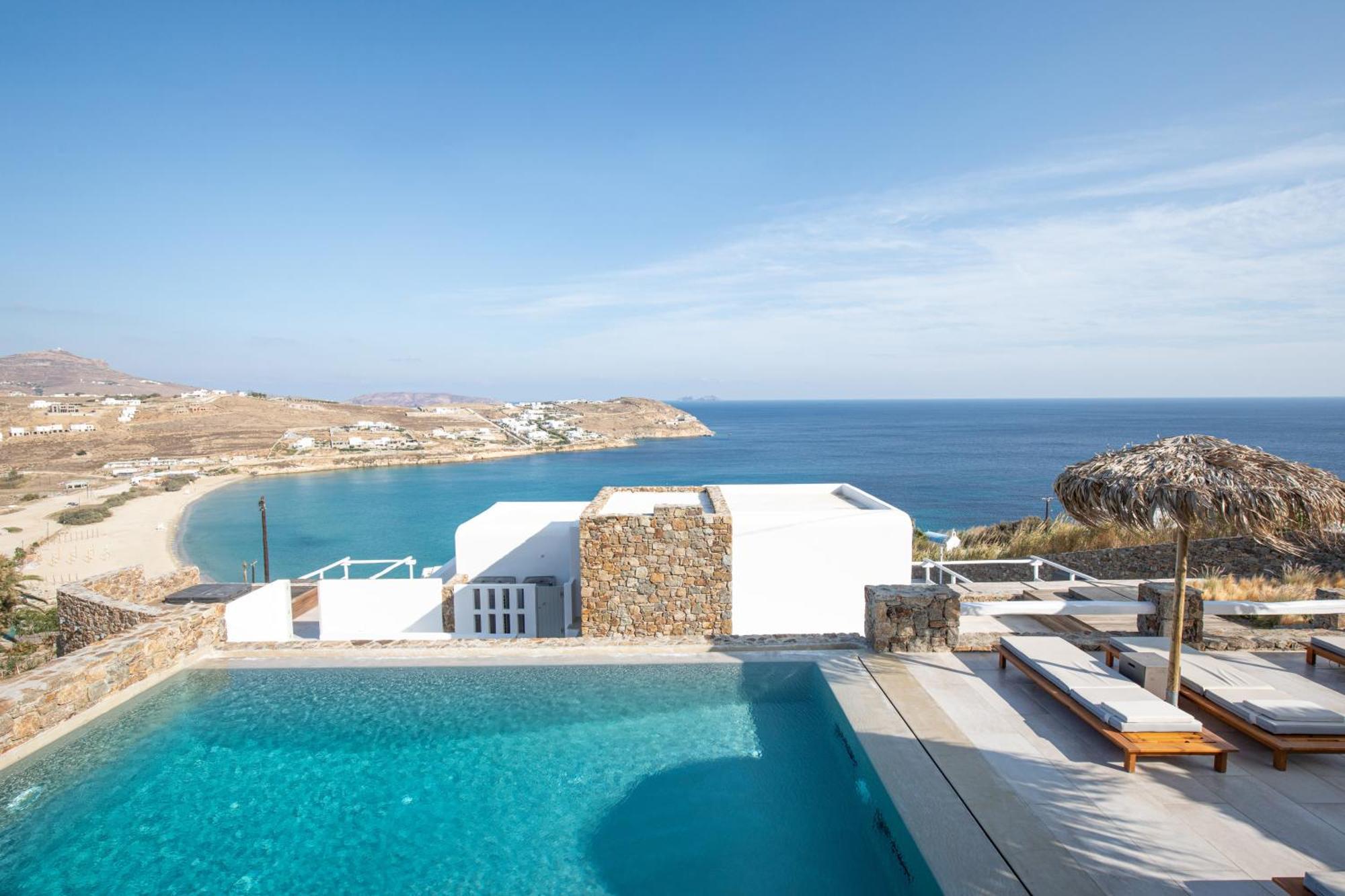 Bed and Breakfast The Summit Of Mykonos Кало Ліваді Екстер'єр фото